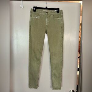 American Eagle Outfitters Olive Green Skinny Jeans - Size 8